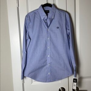 Ralph Lauren Boys Blue Button Down Dress Shirt